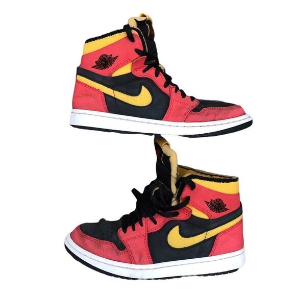 RARE 2020 Nike Air Jordan 1 High Zoom Air CMFT Black Chile Red Size 8 - Picture 8 of 16